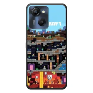 Чехол Майнкрафт на Blackview Oscal Modern 8 (AlphaPrint) Minecraft (фон Minecraft)