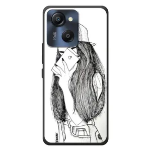 Чехол с печатью для Blackview Oscal Modern 8 - (Мода) (AlphaPrint) (Фото девочки)