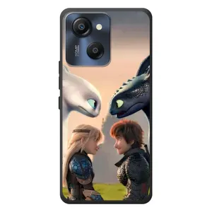 Чехол как приручить дракона на Blackview Oscal Modern 8 (Иккинг и Астрид)