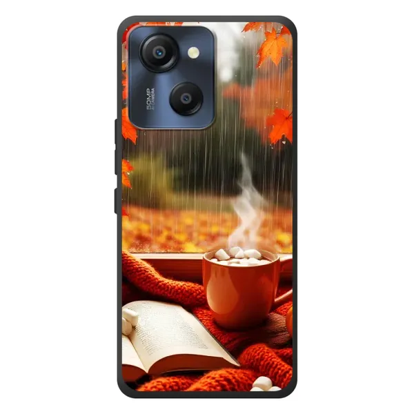 Чохол з принтом «Кава і дощ» для Blackview Oscal Modern 8
