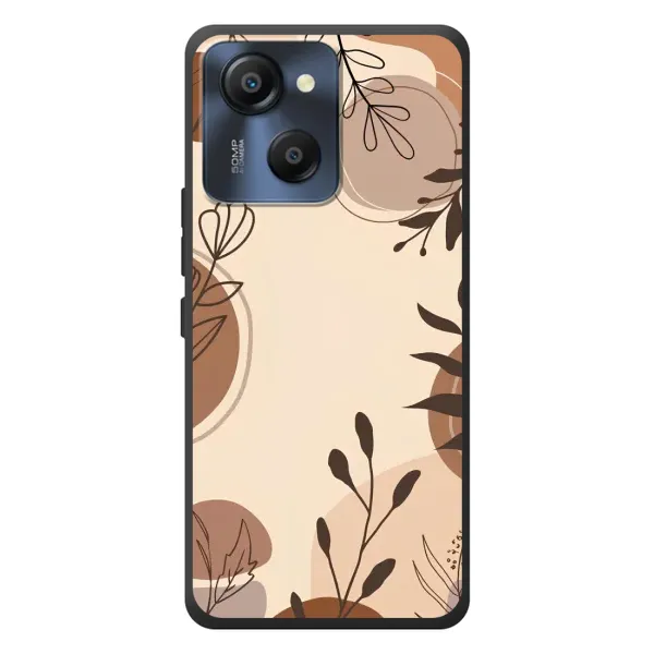 Чохол з принтом «Коричневі квіти» для Blackview Oscal Modern 8