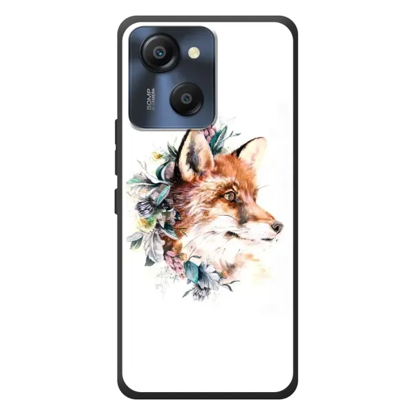 Чехол с принтом «Лисичка в цветочках» для Blackview Oscal Modern 8