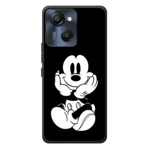 Эксклюзивный чехол для Blackview Oscal Modern 8 (AlphaPrint - Мультяшные) (Микки на черном)