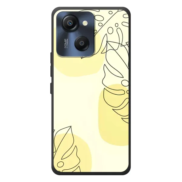 Чехол с принтом «Желтая монстера арт» для Blackview Oscal Modern 8