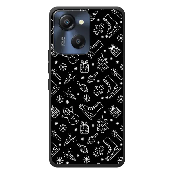 Чохол з принтом «Новорічний фон» для Blackview Oscal Modern 8