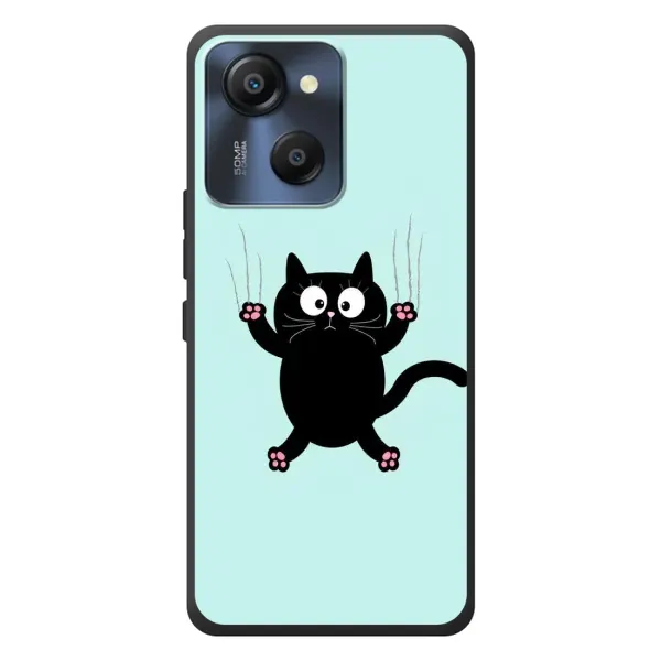 Чехол с принтом «Падающий кот» для Blackview Oscal Modern 8