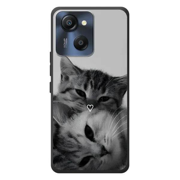 Чехол с принтом «Пара котов» для Blackview Oscal Modern 8