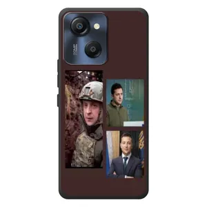 Чехол для Blackview Oscal Modern 8 (AlphaPrint - с принтом Зеленского) (Президент)