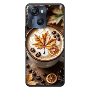 Чехол с уникальным дизайном «Осень с кофе» для Blackview Oscal Modern 8 (Пряный кофе)