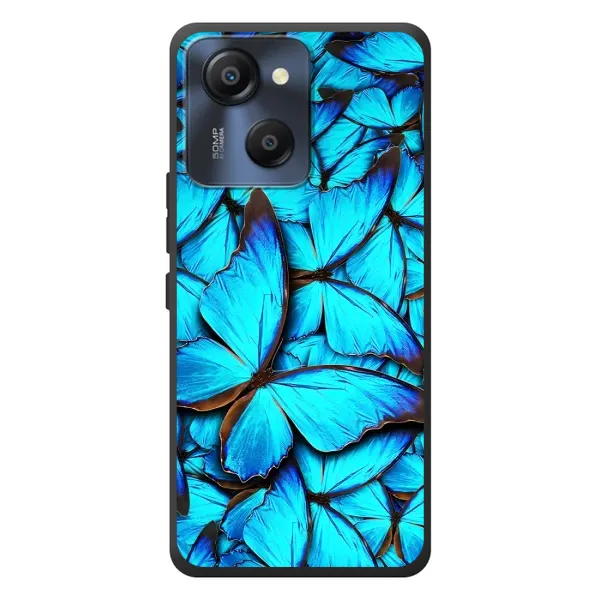Чохол з принтом «Сині метелики» для Blackview Oscal Modern 8