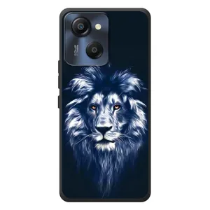 Чехол со Львом для Blackview Oscal Modern 8 (VPrint) (Синий Лев)