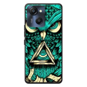 Чехол с птицами на Blackview Oscal Modern 8 (VPrint) (Сова с глазом)