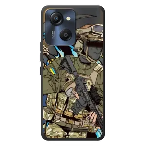 Чехлы с картинкой ЗСУ для Blackview Oscal Modern 8 (AlphaPrint) (Воин ВСУ)