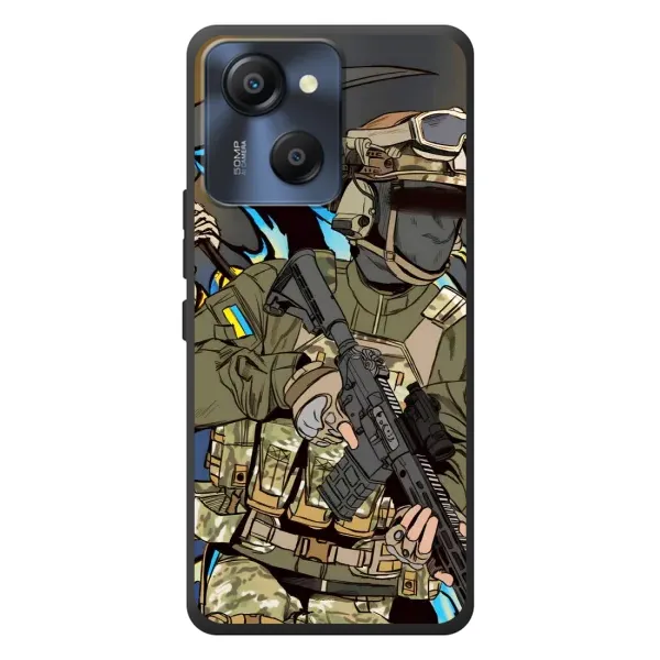 Чехол с принтом «Воин ВСУ» для Blackview Oscal Modern 8