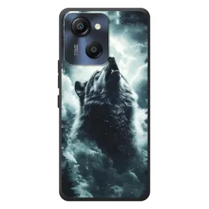 Чехол с картинкой «Хищники» для Blackview Oscal Modern 8 (Волк в облаках)