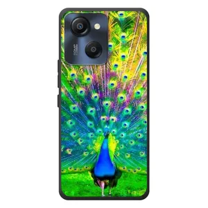 Чехол с птицами на Blackview Oscal Modern 8 (VPrint) (Яркий Павлин)