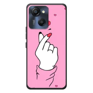 Чехол с принтом для Blackview Oscal Modern 8 (AlphaPrint - Знак сердечка) (Знак Love)