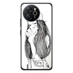 Чохол з друком для Blackview Oscal Tiger 12 - (Мода) (AlphaPrint) (Фото дівчини)