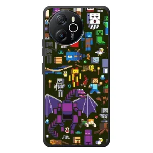 Чехол Майнкрафт на Blackview Oscal Tiger 12 (AlphaPrint) Minecraft (Коллаж Майнкрафт)