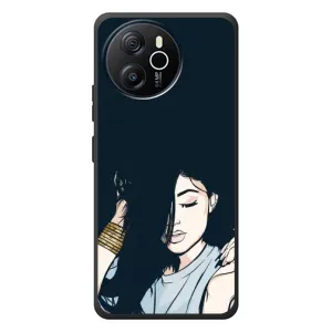 Чохол з друком для Blackview Oscal Tiger 12 - (Мода) (AlphaPrint) (Гарна дівчина)