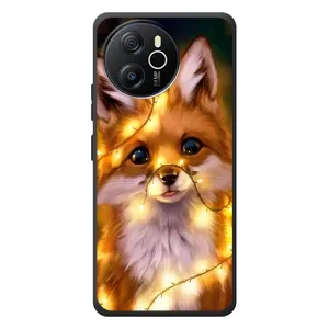 Чехлы с картинкой Лисички для Blackview Oscal Tiger 12 (VPrint) (Лисичка в гирляндах)