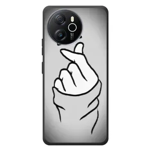 Чехол с принтом для Blackview Oscal Tiger 12 (AlphaPrint - Знак сердечка) (Значок Love)