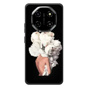 Чехлы (ART) Цветы на Blackview Shark 6 (VPrint) (Белые цветы)