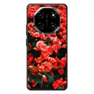 Чехлы с Цветами для Blackview Shark 6 (VPrint) (Цветы красные)