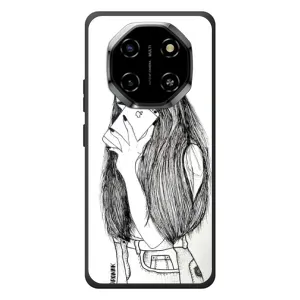 Чехол с печатью для Blackview Shark 6 - (Мода) (AlphaPrint) (Фото девочки)