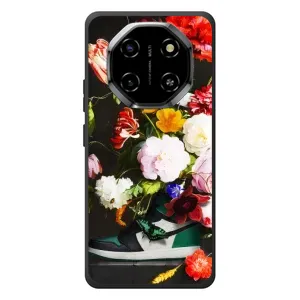 Брендновые Чехлы для Blackview Shark 6 - (PREMIUMPrint) (Nike цветы)