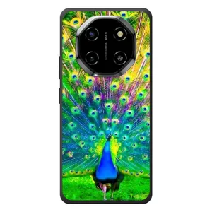 Чехол с птицами на Blackview Shark 6 (VPrint) (Яркий Павлин)