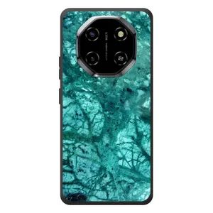Мраморный чехол на Blackview Shark 6 (VPrint) (Зеленый мрамор)