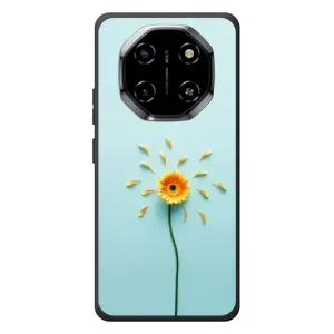 Чехлы с Цветами для Blackview Shark 6 (VPrint) (Желтый цветок)