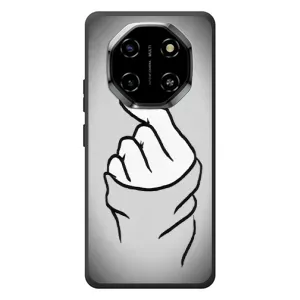 Чехол с принтом для Blackview Shark 6 (AlphaPrint - Знак сердечка) (Значок Love)