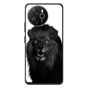 Чехлы с картинками животных Blackview Shark 8 (Черный ЛЕВ)