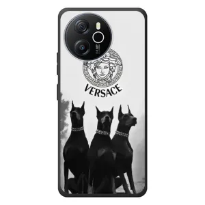 Чехлы VERSACE для Блэквью Шарк 8 (PREMIUMPrint) (Доберман Версаче)