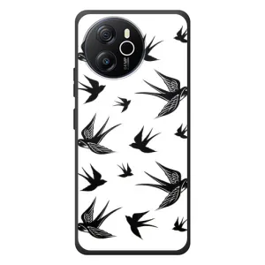 Чехол с птицами на Blackview Shark 8 (VPrint) (Ласточки)