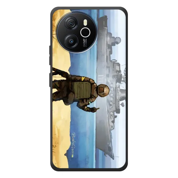 Чехол с принтом «Русский корабль» для Blackview Shark 8