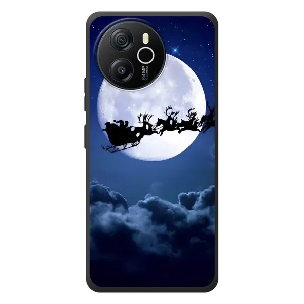 Чехол с принтом «Санта - луна» для Blackview Shark 8 Чехол с принтом «Санта - луна» для Blackview Shark 8