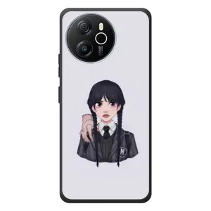 Чехлы Венсдей на Blackview Shark 8 Уэнсдей (AlphaPrint) (Уэнздей и Вещь)