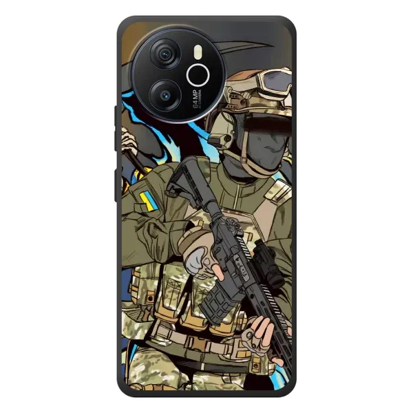 Чехол с принтом «Воин ВСУ» для Blackview Shark 8