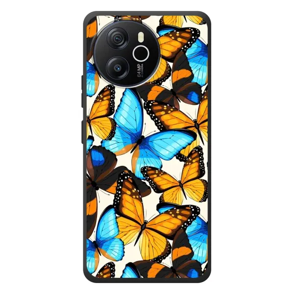 Чохол з принтом «Яскраві метелики» для Blackview Shark 8