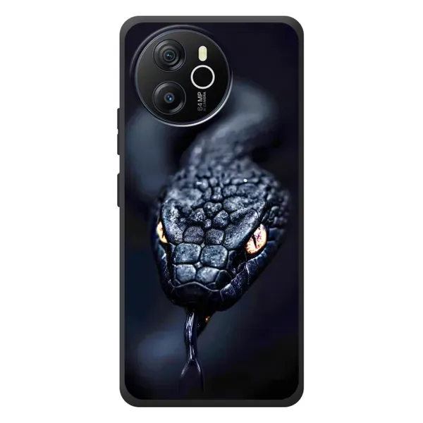 Чохол з принтом «Чорна змія» для Blackview Shark 8 Чохол з принтом «Чорна змія» для Blackview Shark 8