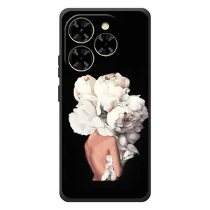 Чехлы (ART) Цветы на Blackview Shark 9 (VPrint) (Білі квіти)