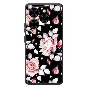 Чохли з квітами для Blackview Shark 9 (VPrint) (Квіти на чорному)