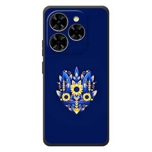 Чохли для Blackview Shark 9 Укр. Символіка (AlphaPrint) (Квітковий Герб)