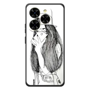 Чохол з друком для Blackview Shark 9 - (Мода) (AlphaPrint) (Фото дівчини)