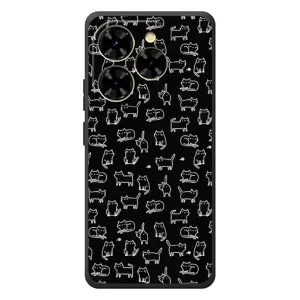 Чохол з принтом для Blackview Shark 9 (AlphaPrint) Модні коти (Маленькі котики)