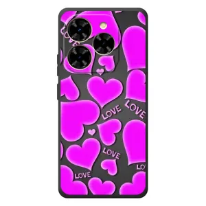 Чехлы для любимой на Чорнийвид Шарк 9 (VPrint) (Pink hearts)