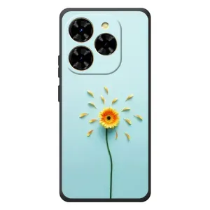 Чохли з квітами для Blackview Shark 9 (VPrint) (Жовта квітка)